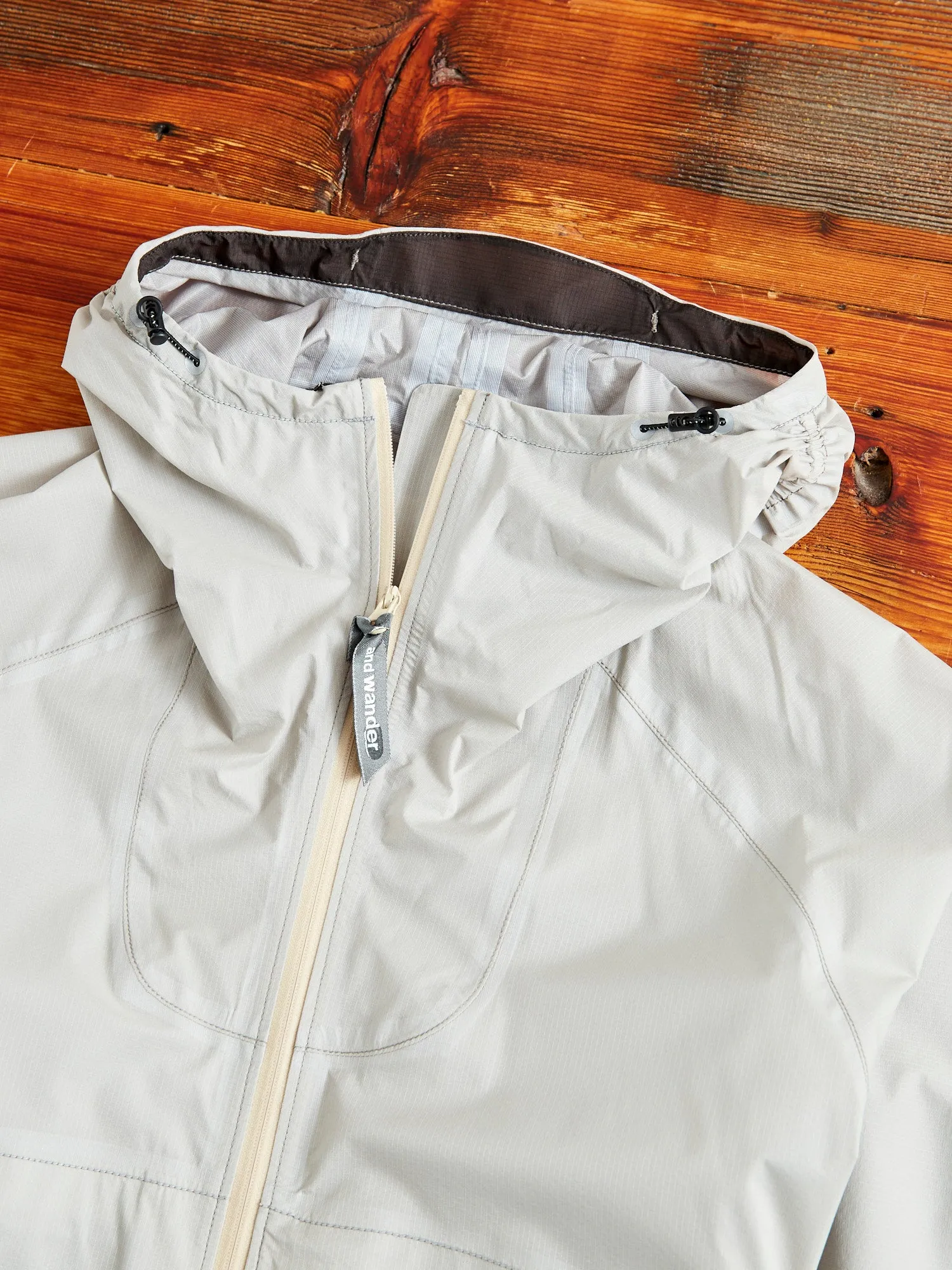 3L Ultra Light Rain Jacket in Light Grey