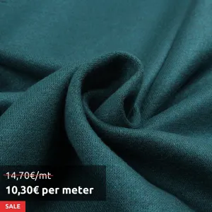 5 Mts Roll - Cashmere Touch Knit (Petrol Green) - OFFER: 10,30€/MT