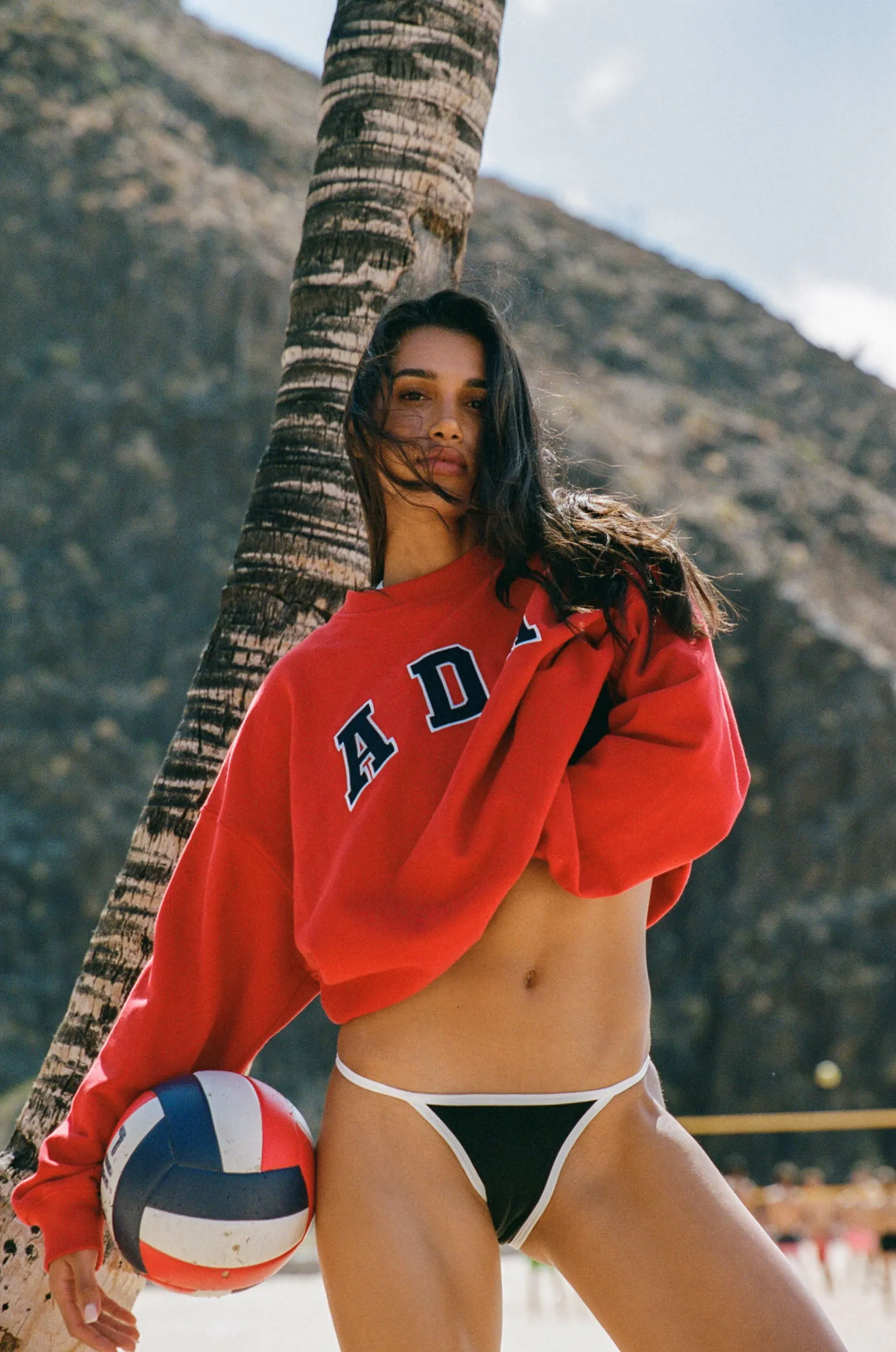 ADA Oversized Sweatshirt - Classic Red