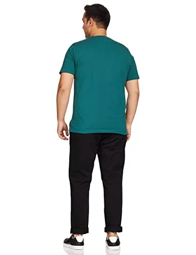 Amazon Brand - Symbol Men's Slim Fit Cotton Casual Trousers (AW17TRS-02-11_Black_34W x 31L)