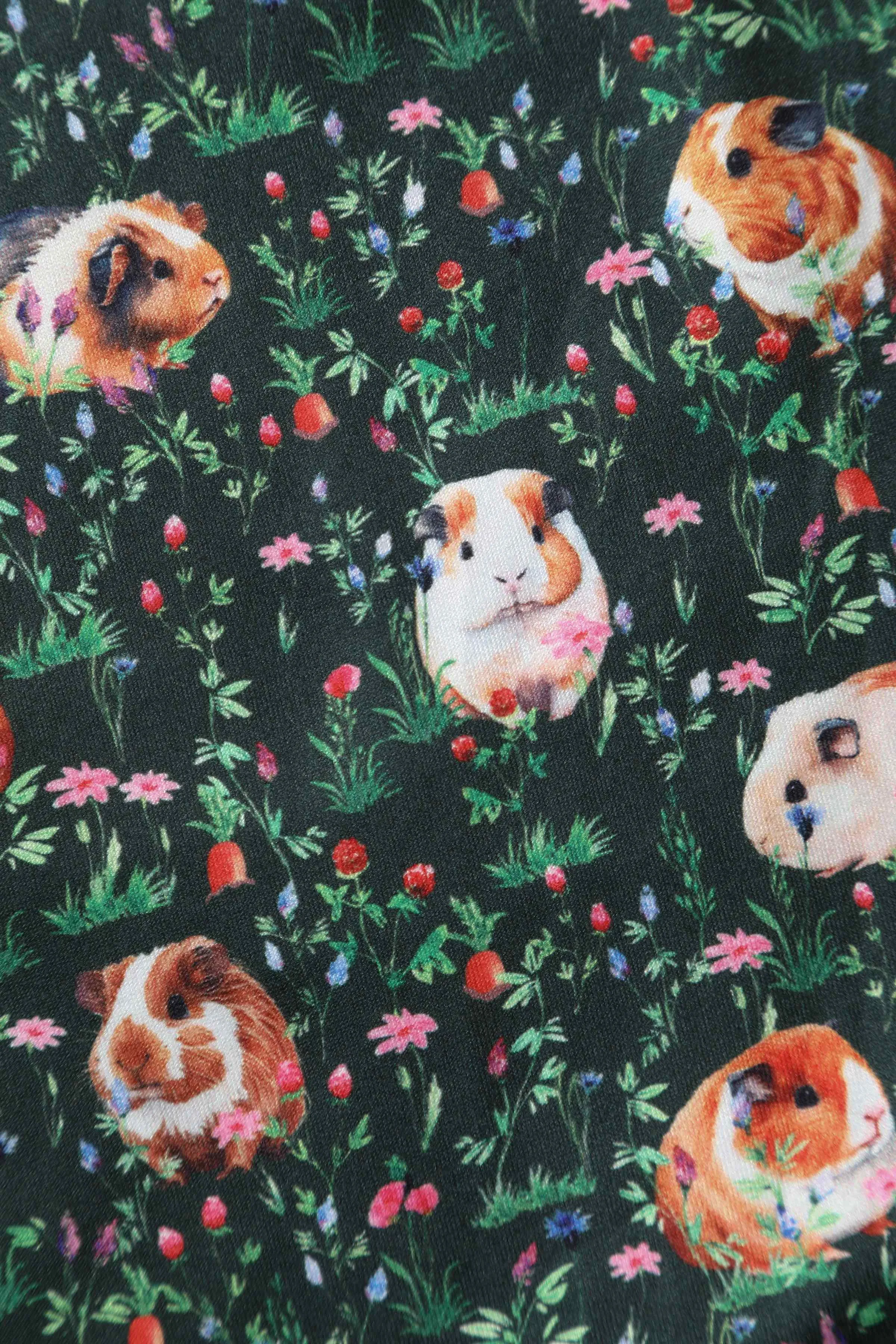 Billie Green Guinea Pig Print Dress