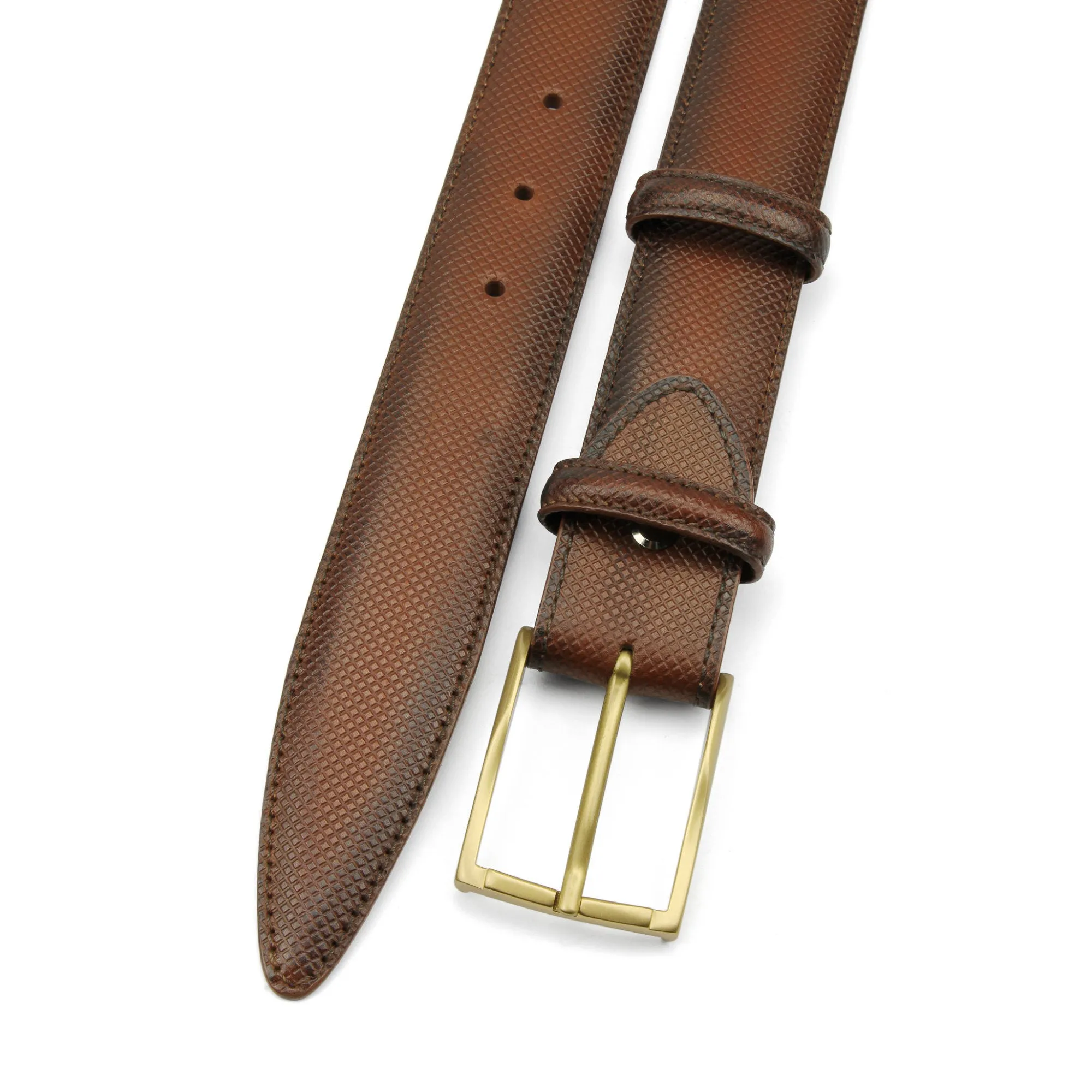 Bogart Hand Burnished Conker Dadino Belt