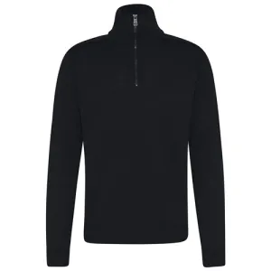 Bugatti - Merino Blend Half Zip Sweater, Dark Navy