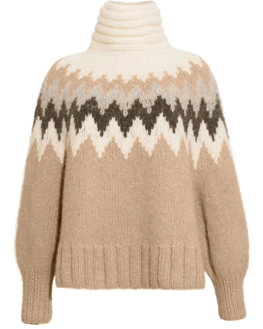 Camel Magnea Turtleneck Sweater