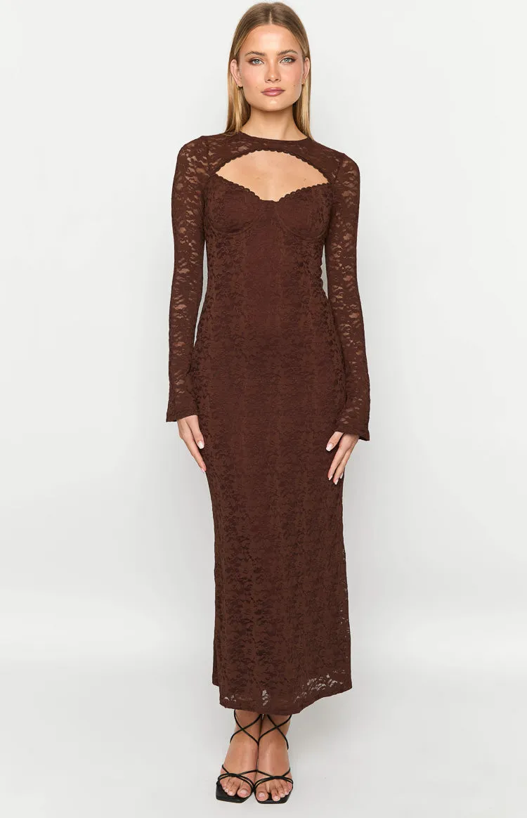 Camielle Brown Maxi Dress