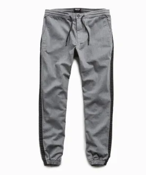 Cotton Side Stripe Jogger in Grey