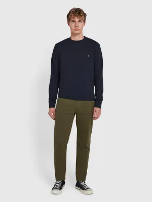 Elm Slim Fit Chinos In Olive Green