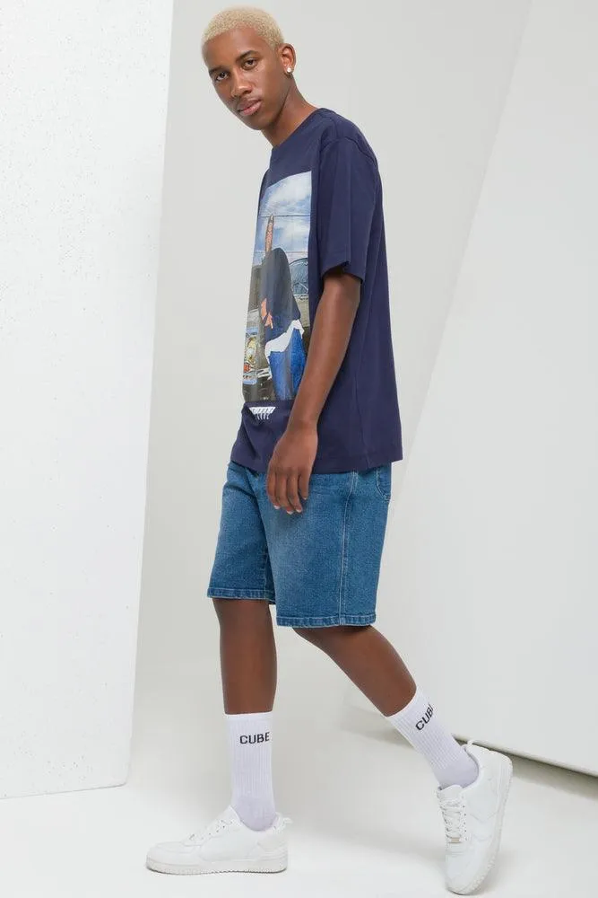 Ice Cube Short Sleeve T-Shirt Navy