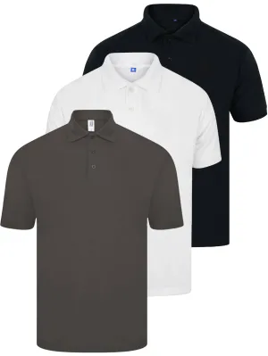 Kruze | Mens Polo T-Shirts (3 Pack)