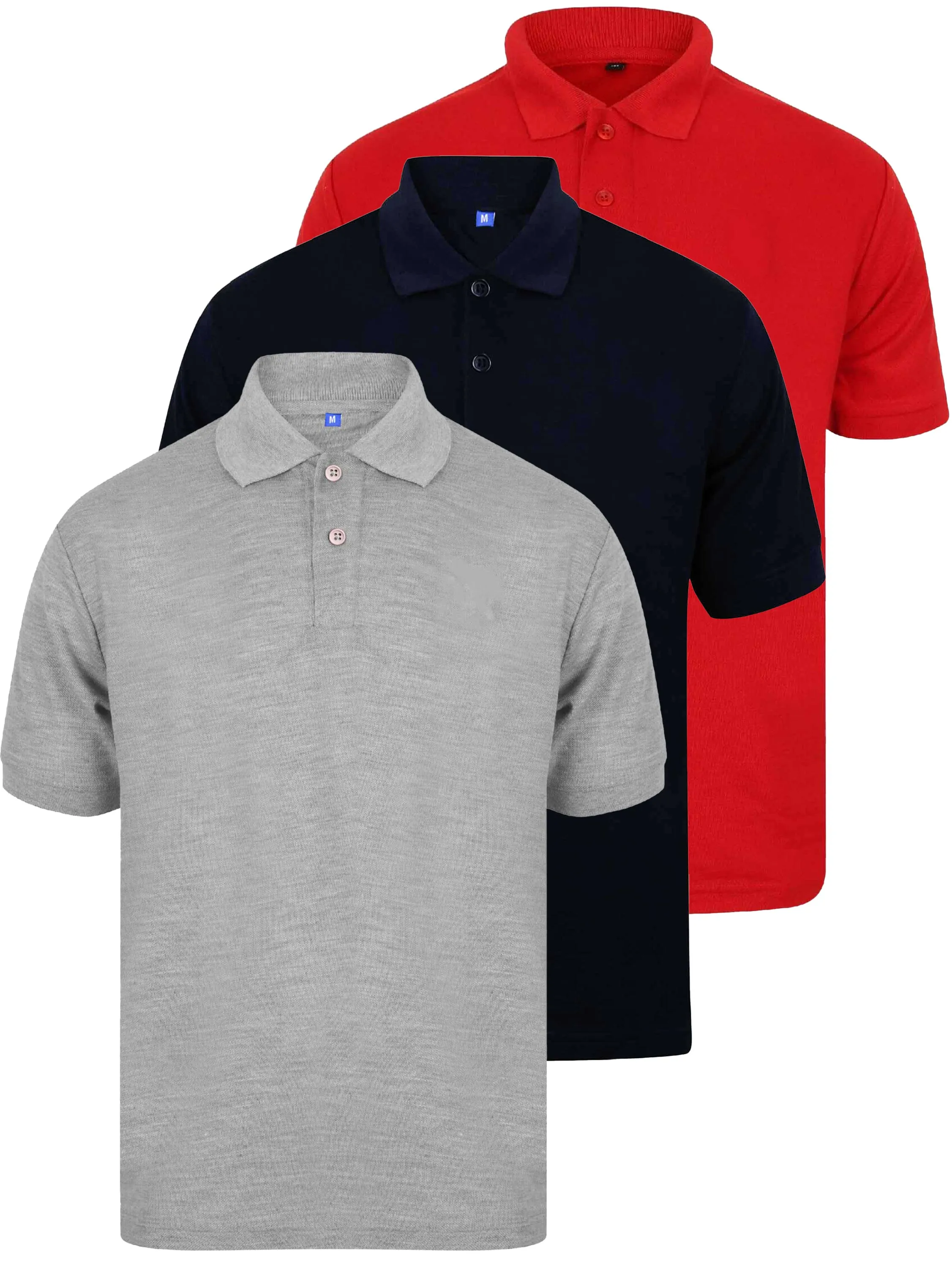 Kruze | Mens Polo T-Shirts (3 Pack)