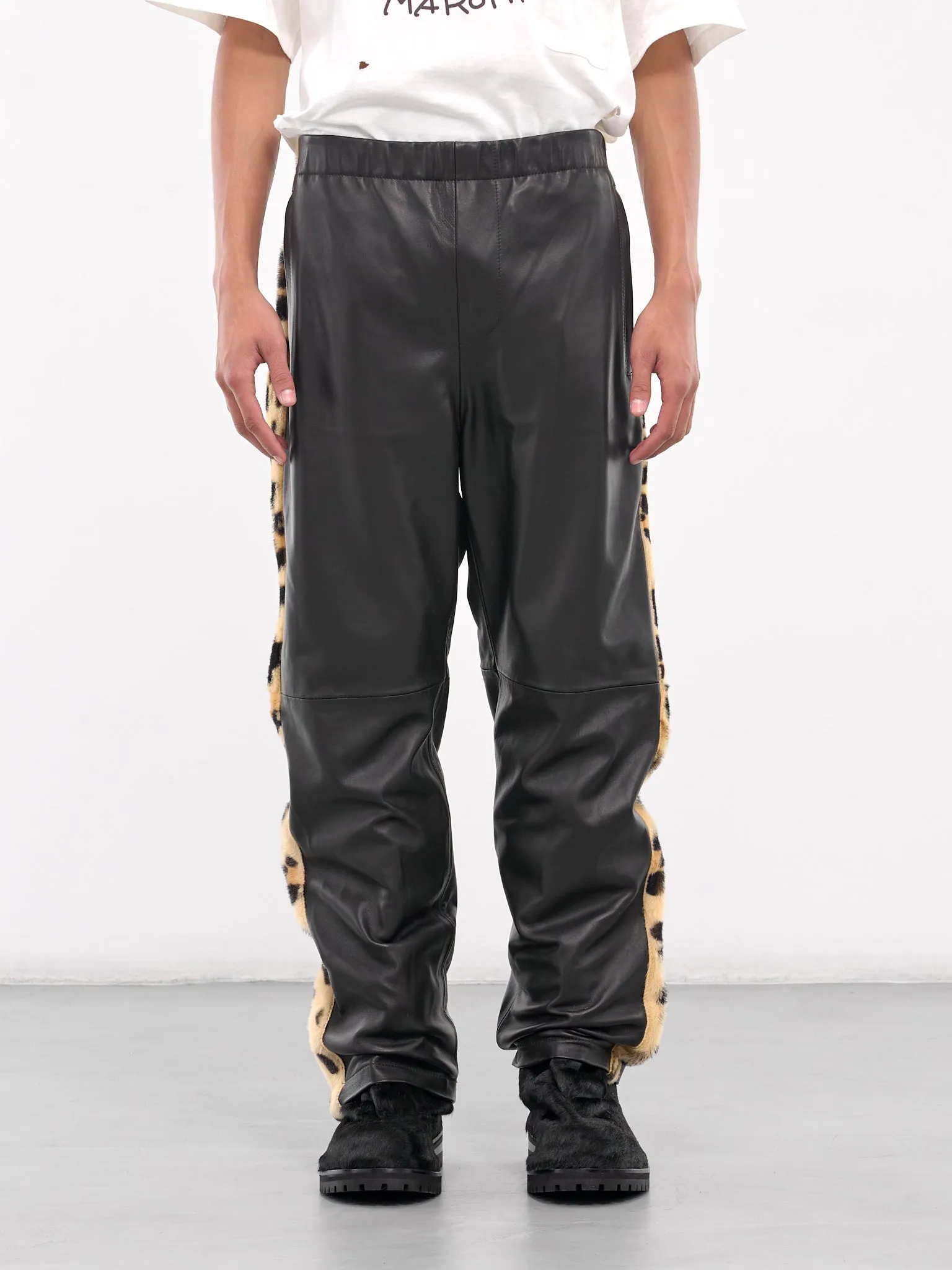 Leather Joggers (PUMY0008Q5-ULA736-BLACK)