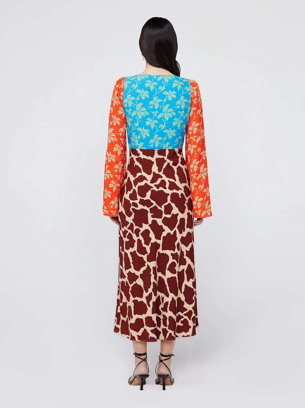 Libby Mixed Animal Print Maxi Dress