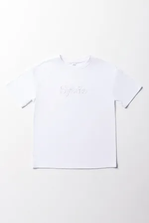 New York Oversized Short Sleeve T-Shirt White