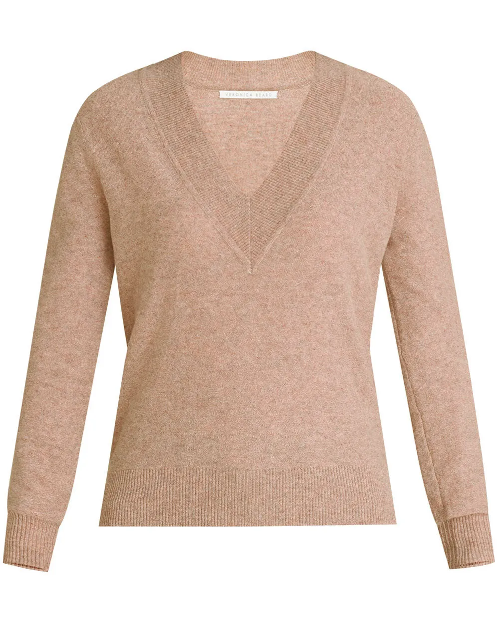 Oatmeal V Neck Coleta Sweater