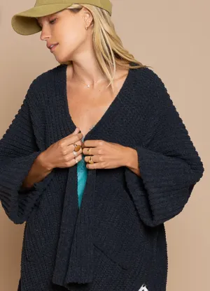 Oversize Cable Knit Cardigan