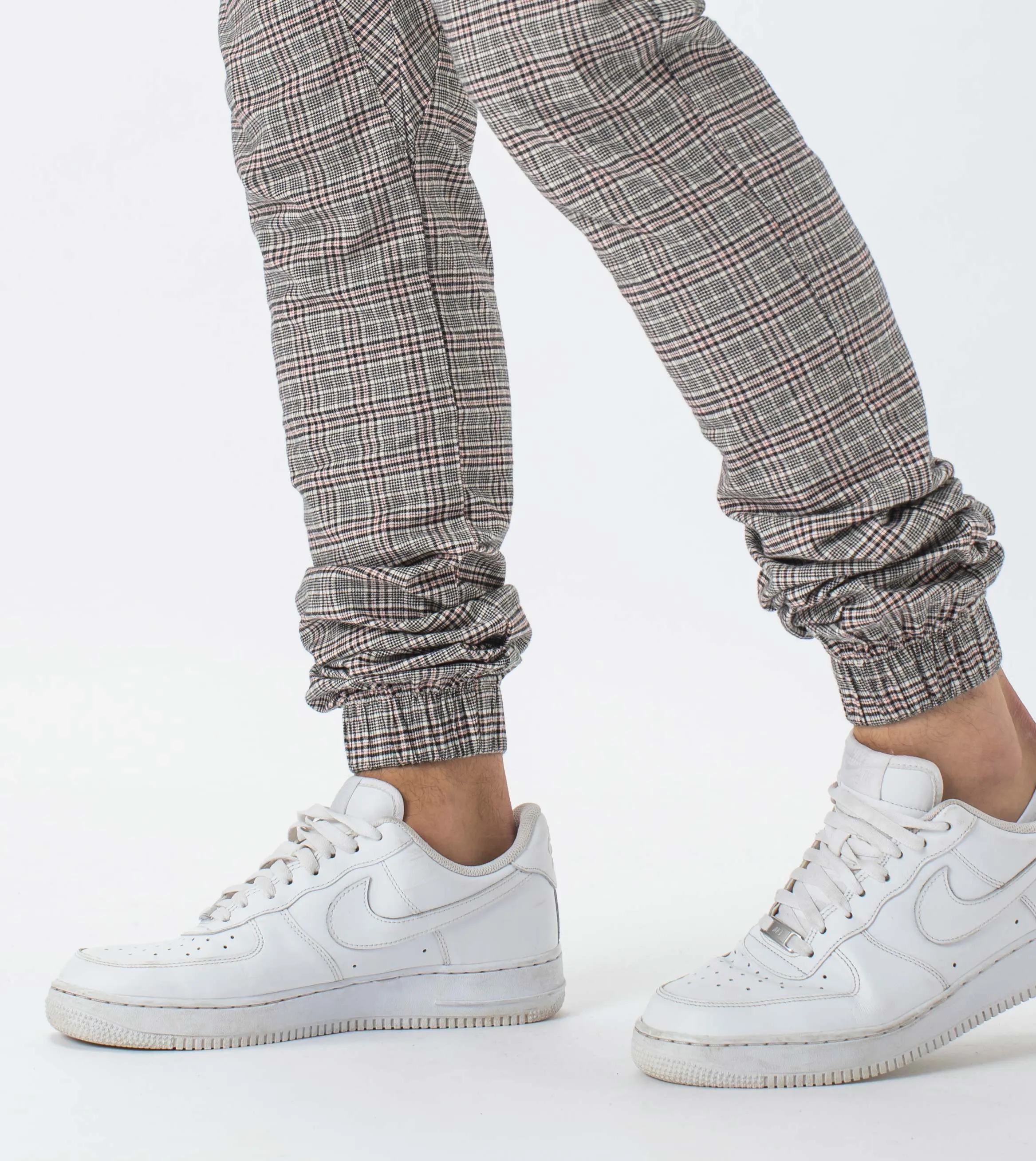 Plaid Sureshot Jogger Milk/Red