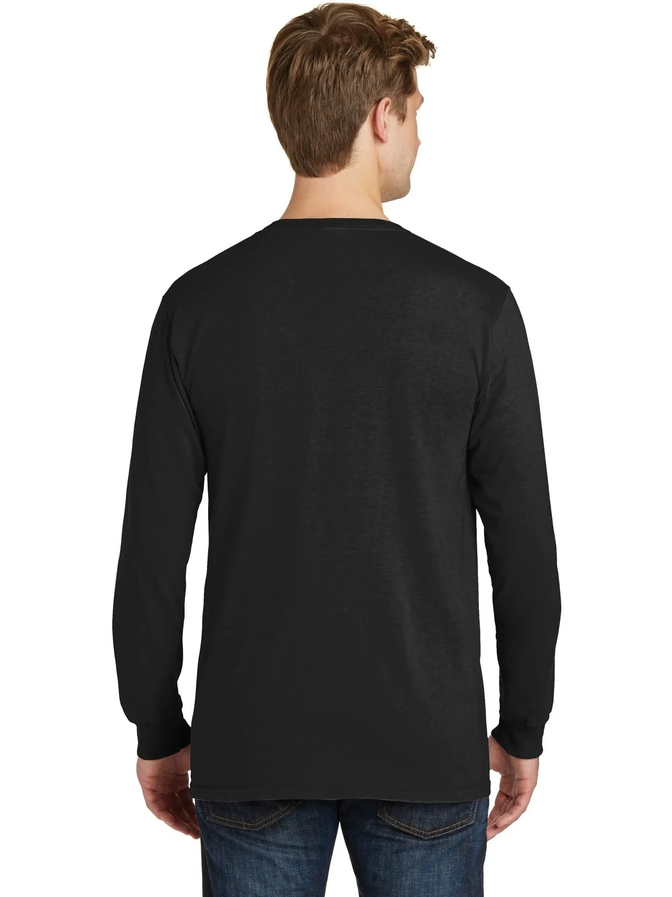 Port & Company Beach Wash Garment-Dyed Long Sleeve Pocket Tee