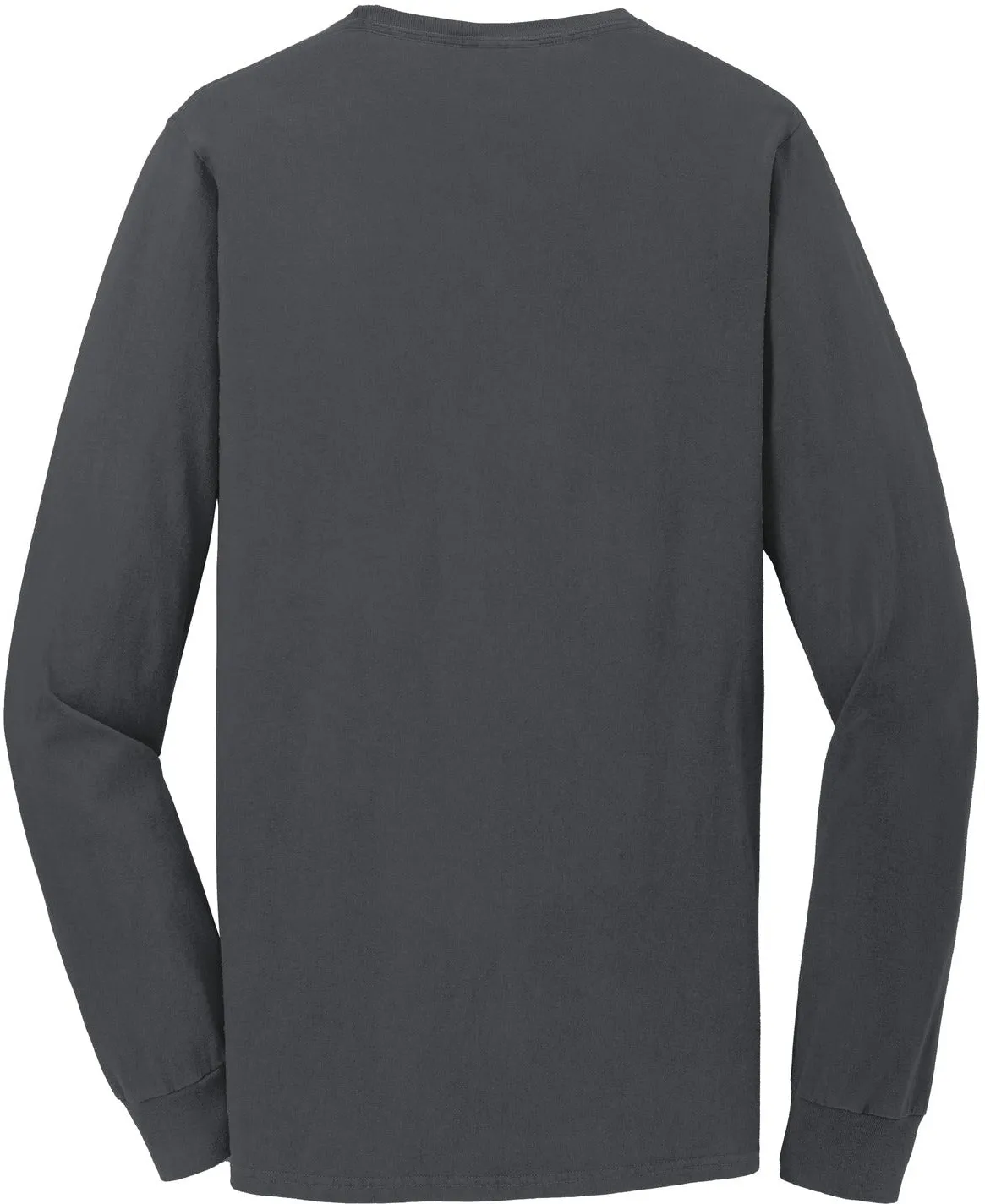 Port & Company Beach Wash Garment-Dyed Long Sleeve Pocket Tee