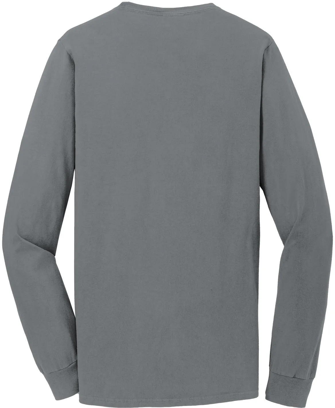 Port & Company Beach Wash Garment-Dyed Long Sleeve Pocket Tee