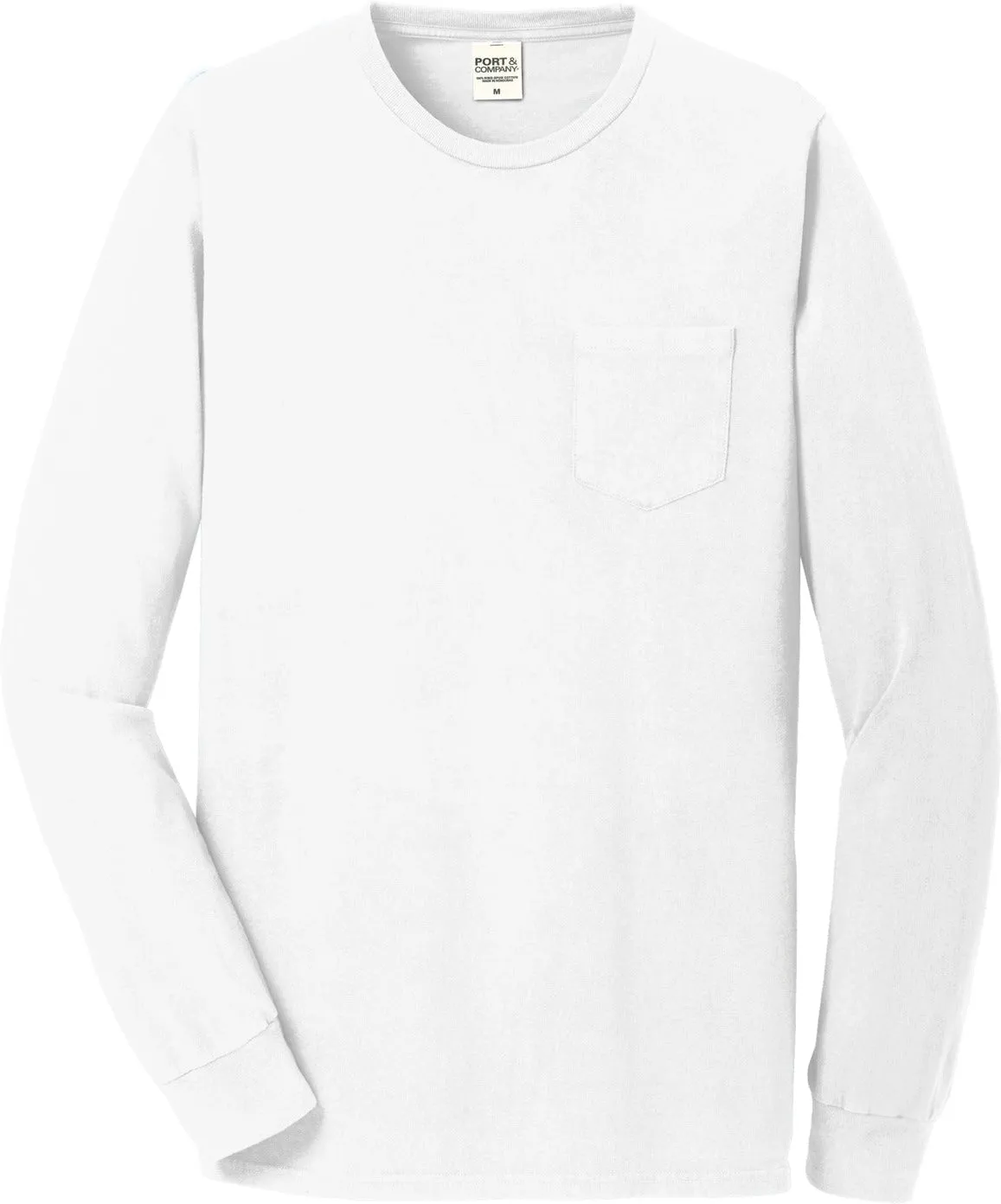 Port & Company Beach Wash Garment-Dyed Long Sleeve Pocket Tee