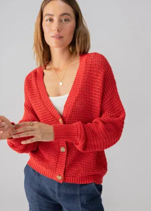 Sanctuary Falling For Fall Cardi- Cherry Red ***FINAL SALE***