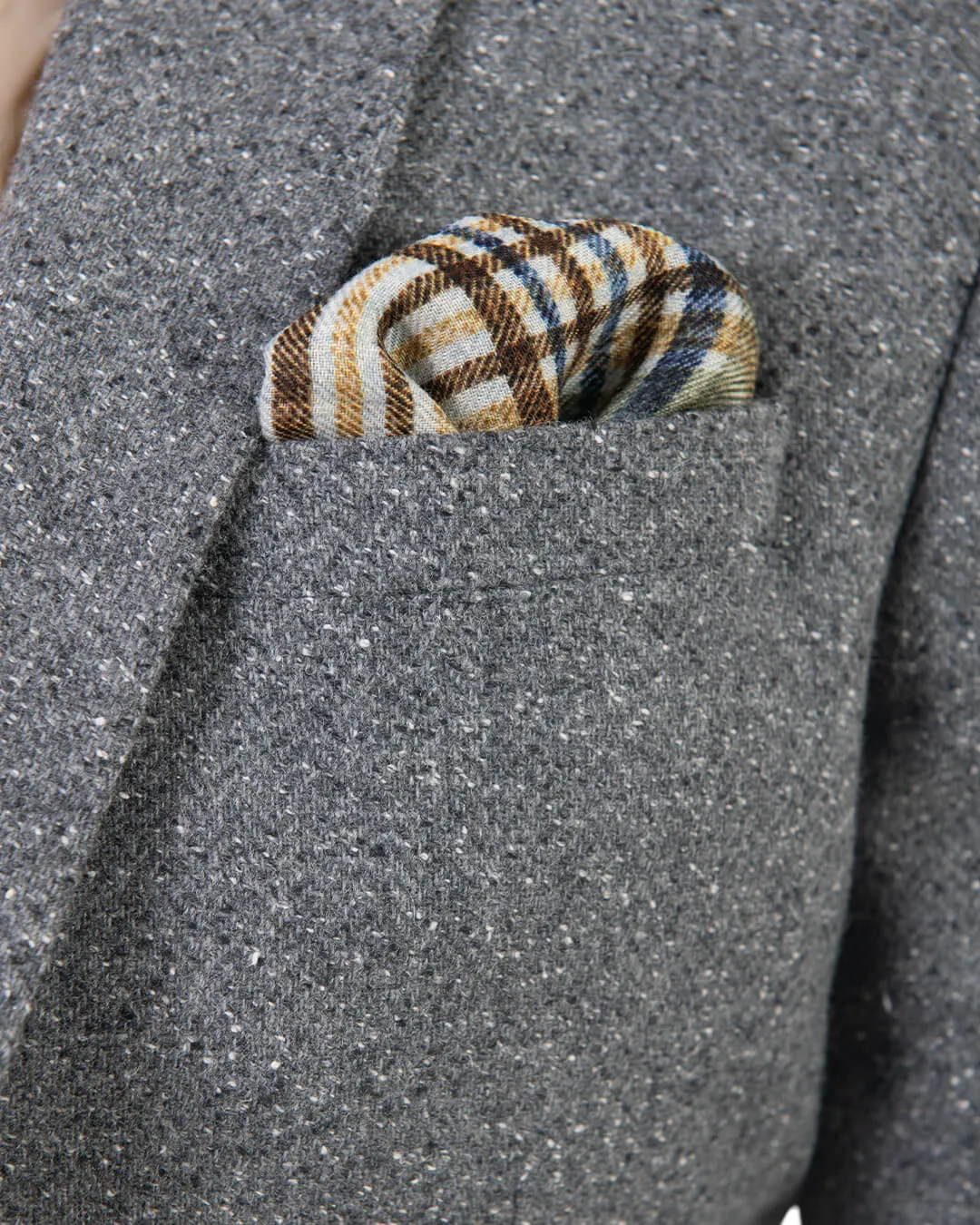 Silver Grey Speckled Herringbone Jacket