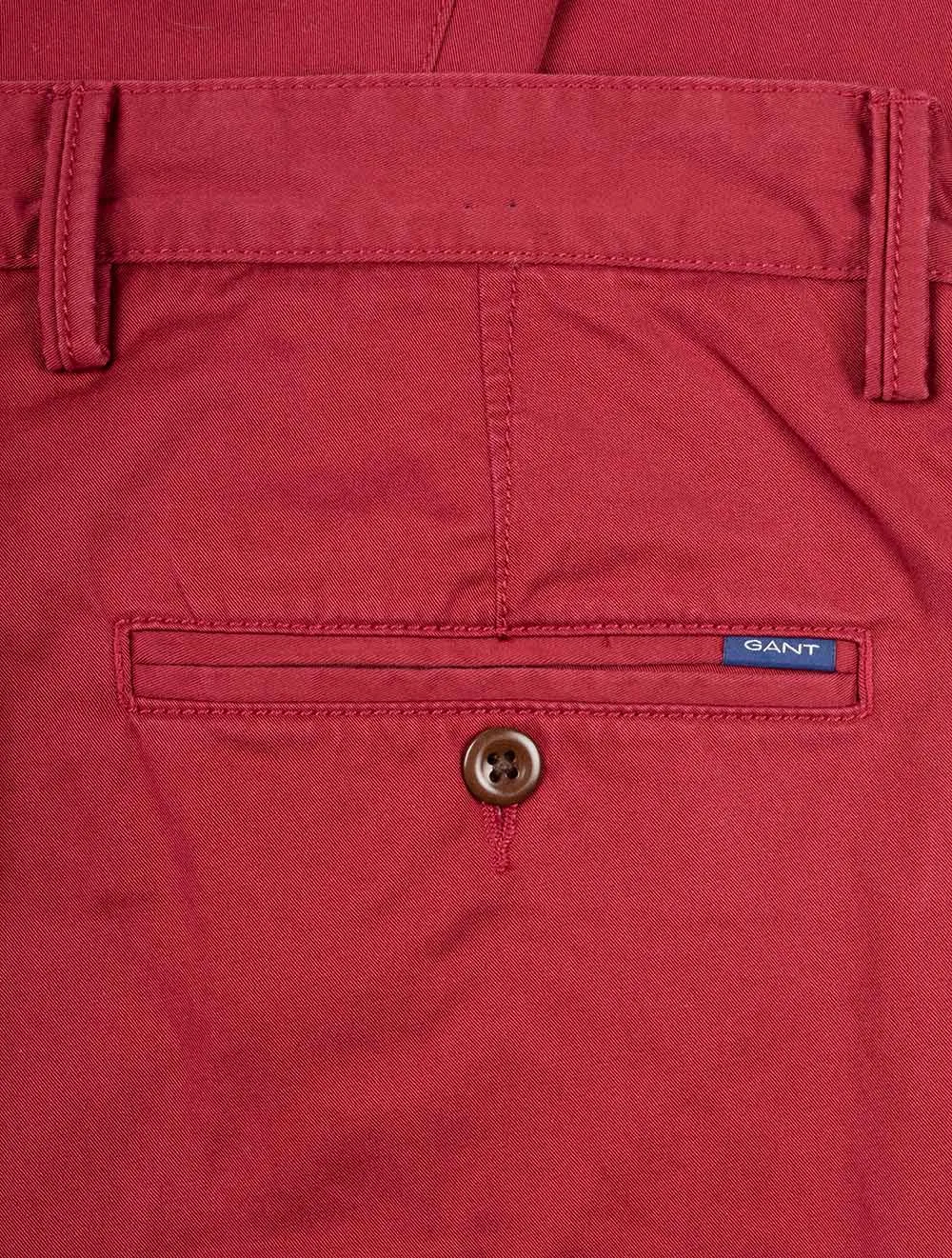 Slim Fit Twill Chinos Mahogany Red