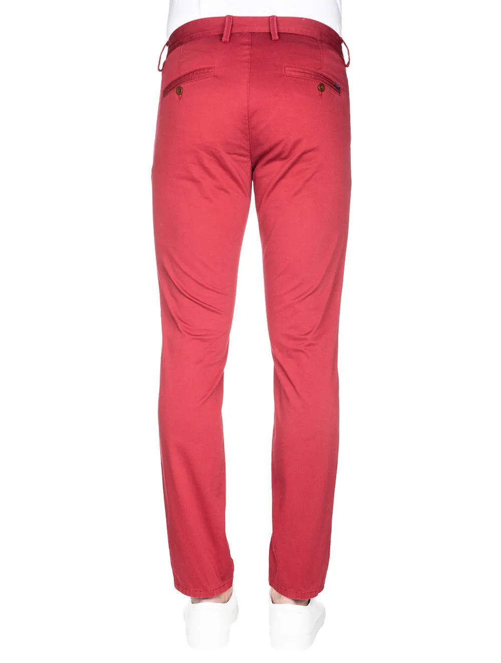 Slim Fit Twill Chinos Mahogany Red