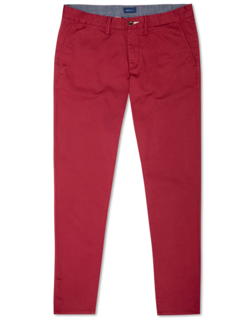 Slim Fit Twill Chinos Mahogany Red