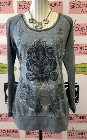 Sparkle Fleur De Lis Top (Size S)