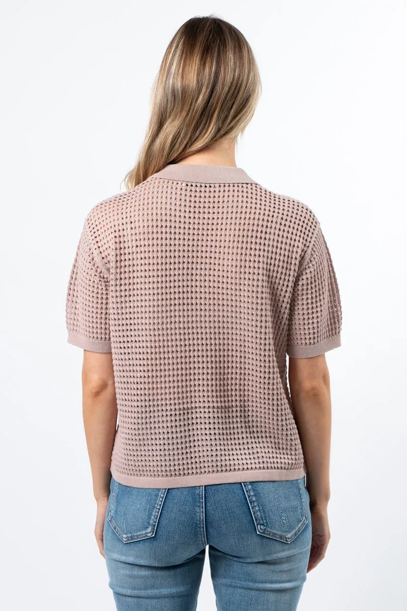 Stella   Gemma - Jonah Knit Top -  Blush