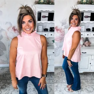 Take the High Road Blouse - Dusty Pink