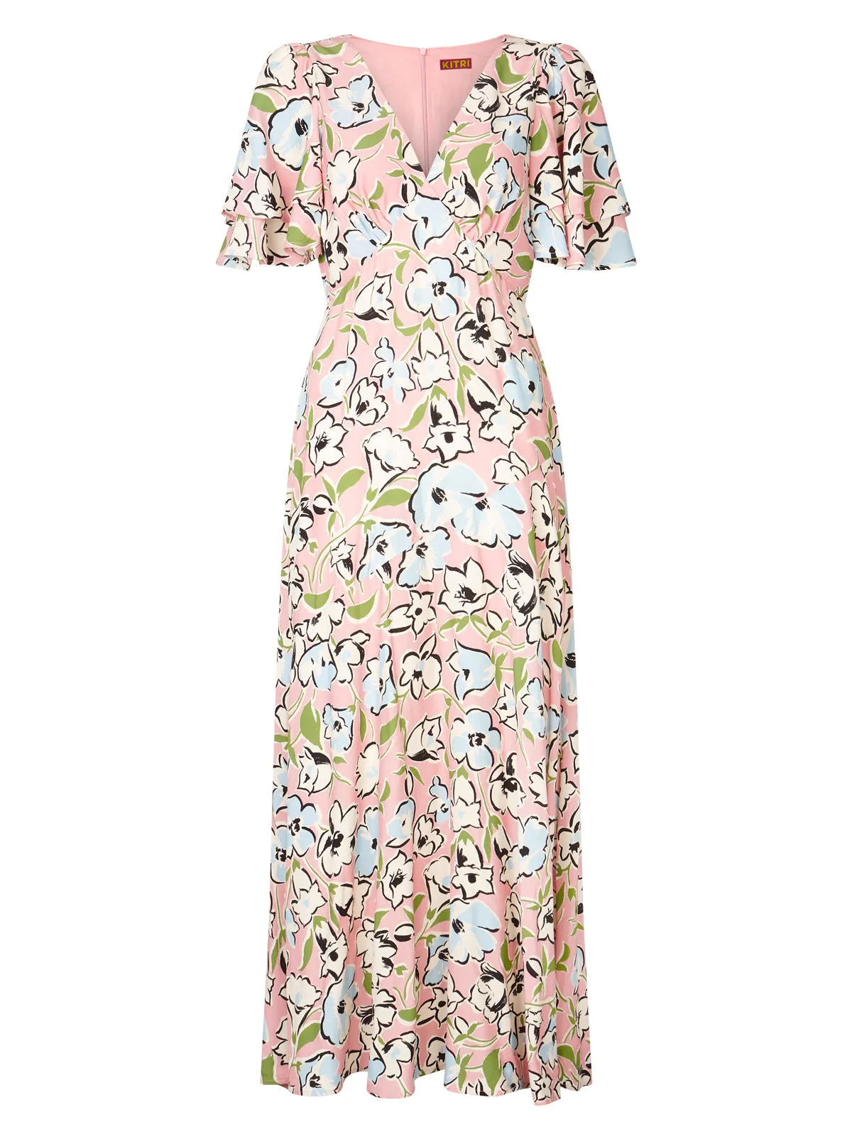 Tallulah Pink Floral Print Maxi Dress