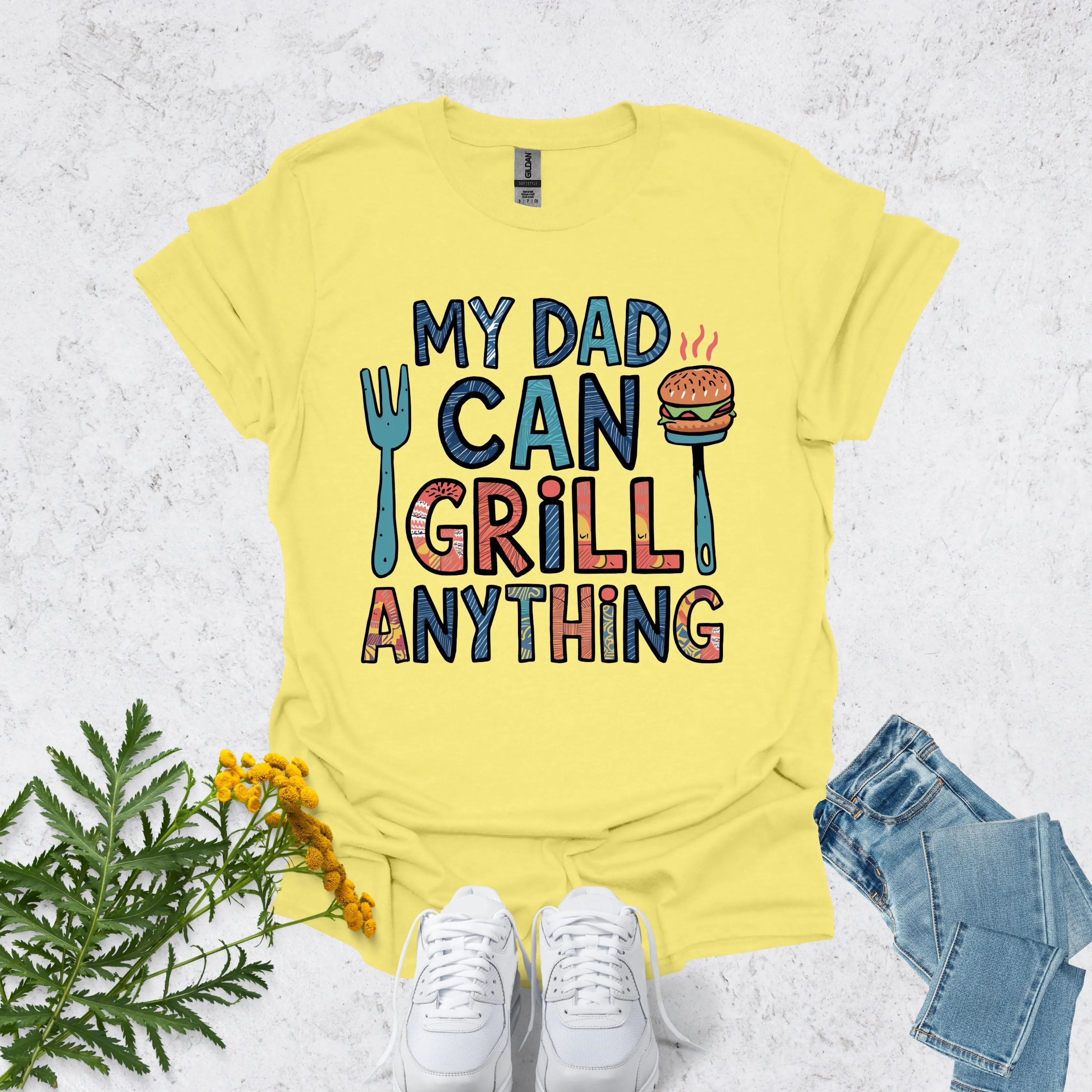 Top dad shirt | My Dad Can Grill Anything