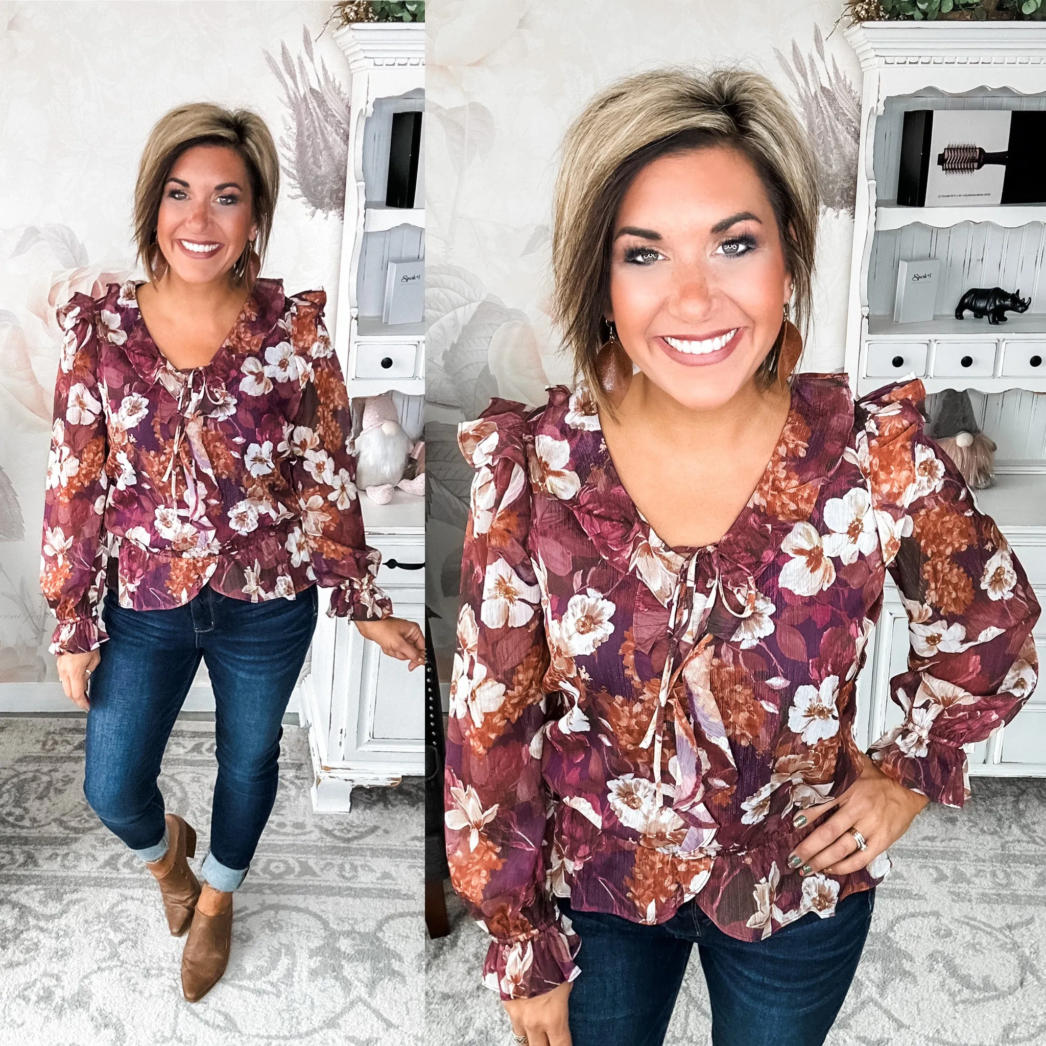 Wanted to Stay Floral Blouse