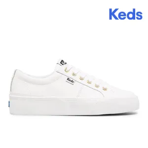 Women's Jump Kick Duo Leather White | WH64960