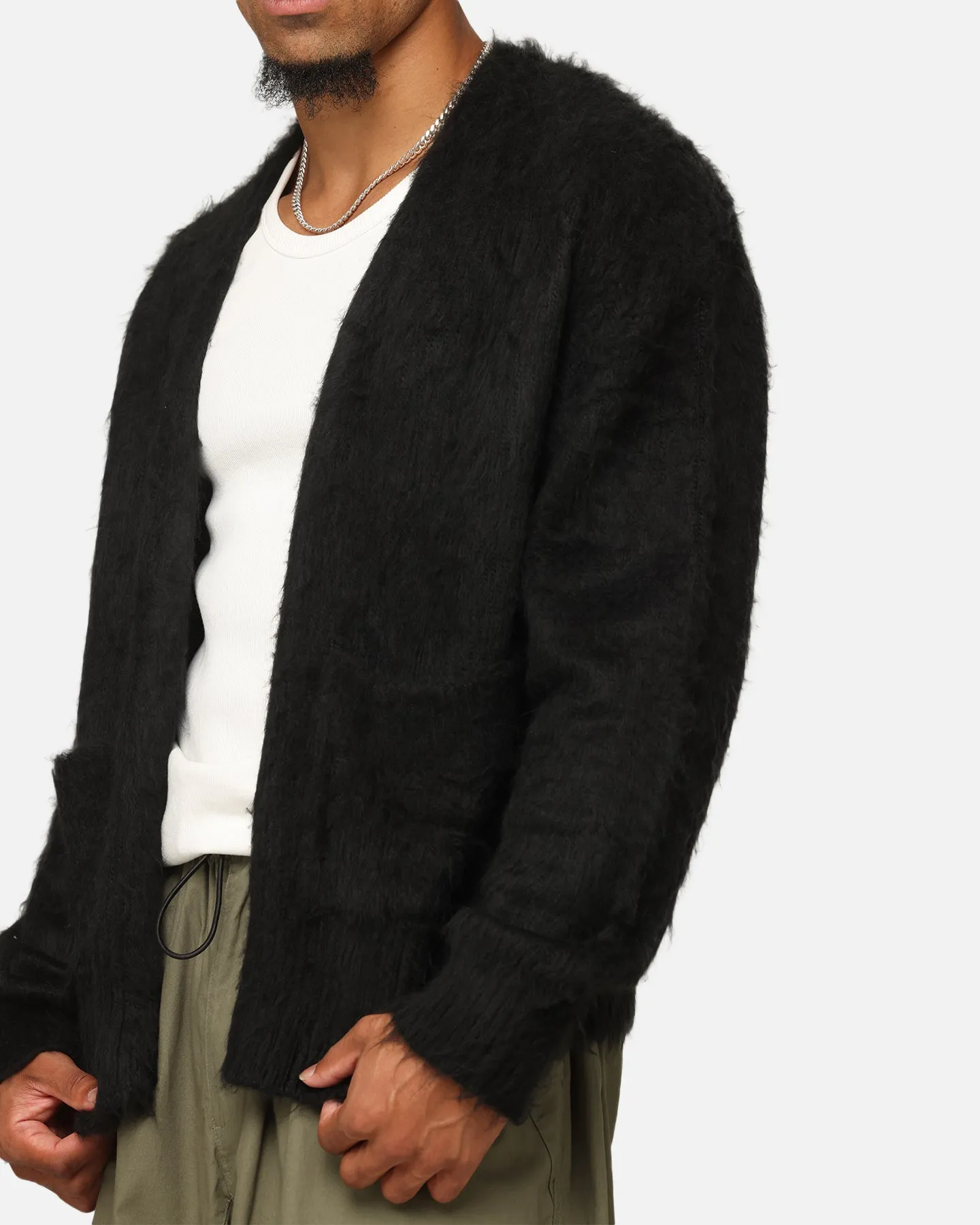 XXIII Fuzzy Cardigan Black