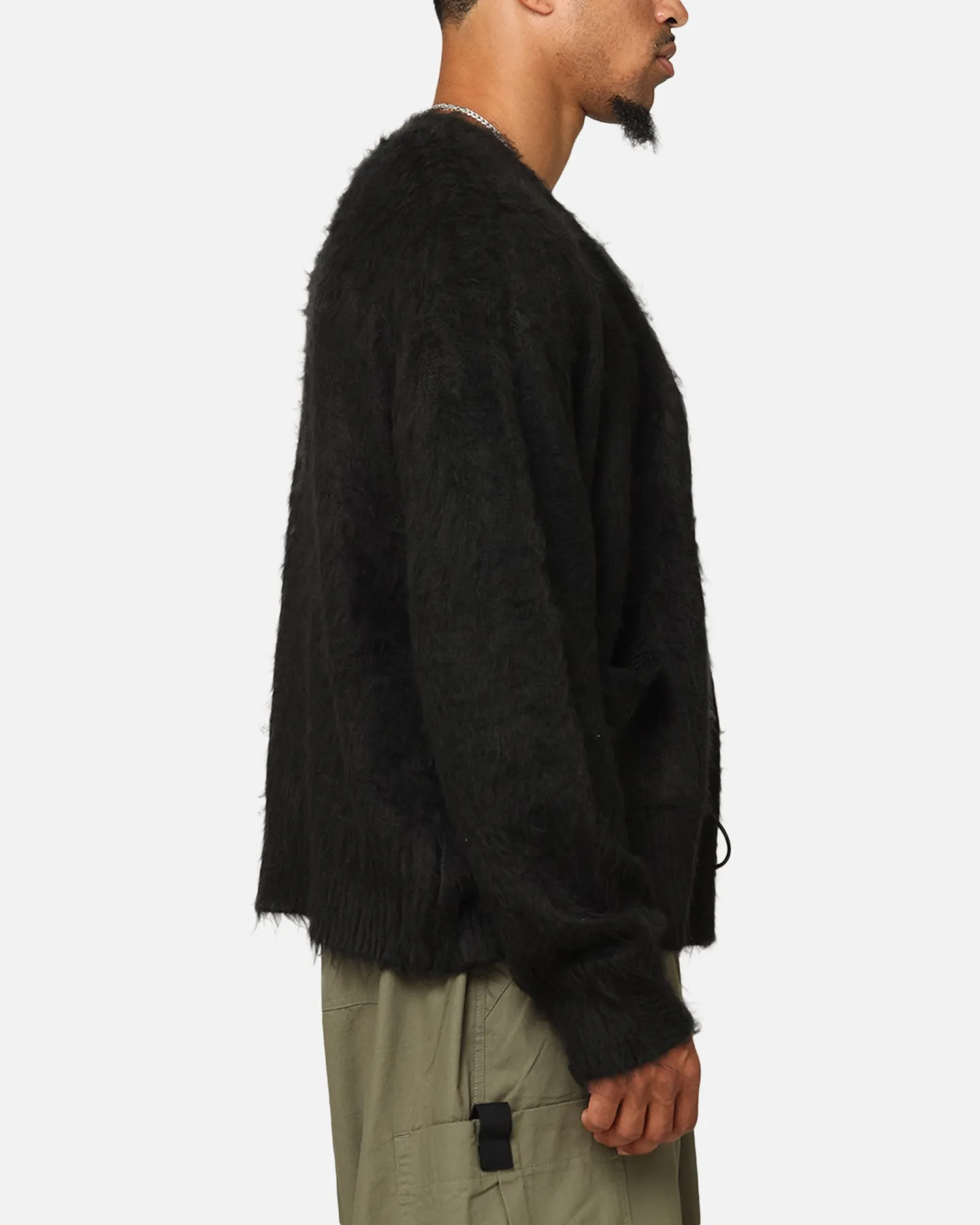 XXIII Fuzzy Cardigan Black